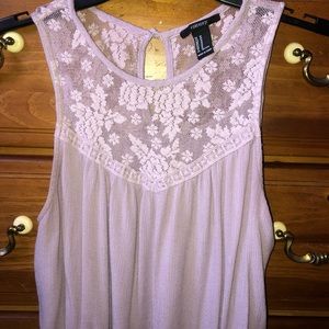F21 Purple Lace Blouse